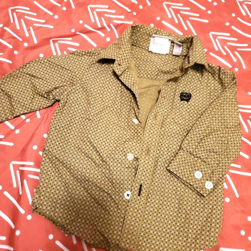 6-12mo Cinch Button Up